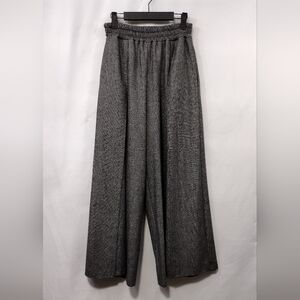 Bethel Wool Blend Wide Leg Pants Womens OS Gray Boho Retro 90s Y2K Lagenlook